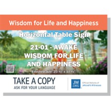 HPG-21.1 - 2021 Edition 1 - Awake - "Wisdom For Life And Happiness" - Table